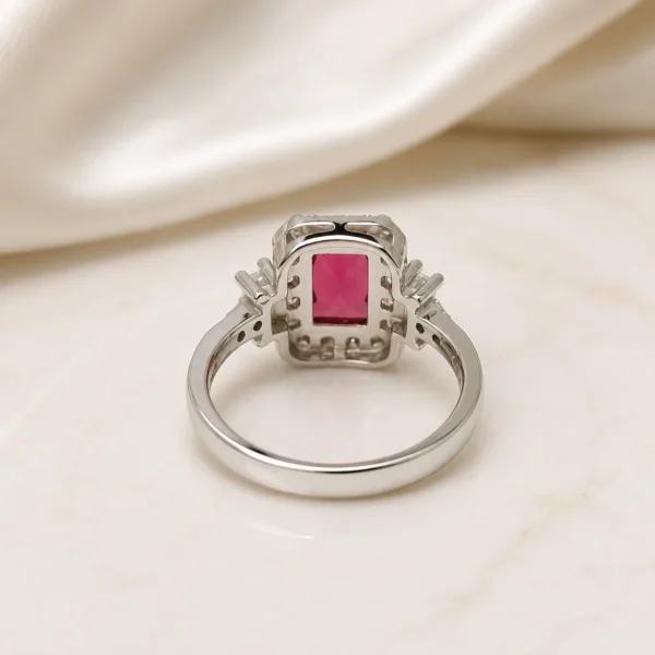 925 Sterling ruby ring 1.3 Jewellery Jewellery for Women | Gold Bhandar